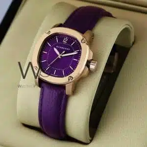 Burberry Watch with Purple Leather Belt | Watches Prime