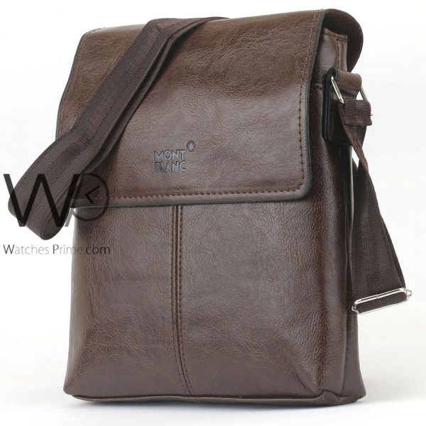 Mont blanc brown cross body bag for men | Watches Prime