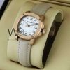 Burberry watch with gray leather belt