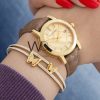 Burberry Check Watch with Brown Leather Belt | Watches Prime