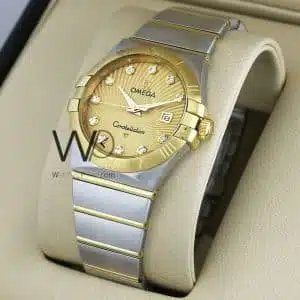 OMEGA WATCH GOLD WITH STAINLESS STEEL BELT | Watches Prime