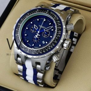 Invicta watch for men with silver strap