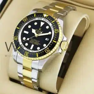 ساعه من rolex وسير فضى & دهبى من المعدن | واتشز برايم