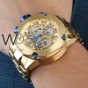 Invicta Men's Watch gold strap Chronograph | Watches Prime Invicta Men's Watch gold strap Chronograph | Watches Prime