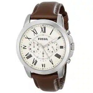 Fossil Grant Chronograph with White dial | Watches Prime