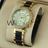 Michael Kors Chronograph Watch with Two-Tone Metal Design