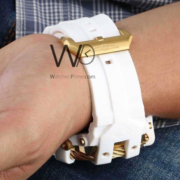Invicta Chronograph Men's Watch white Rubber | Watches Prime