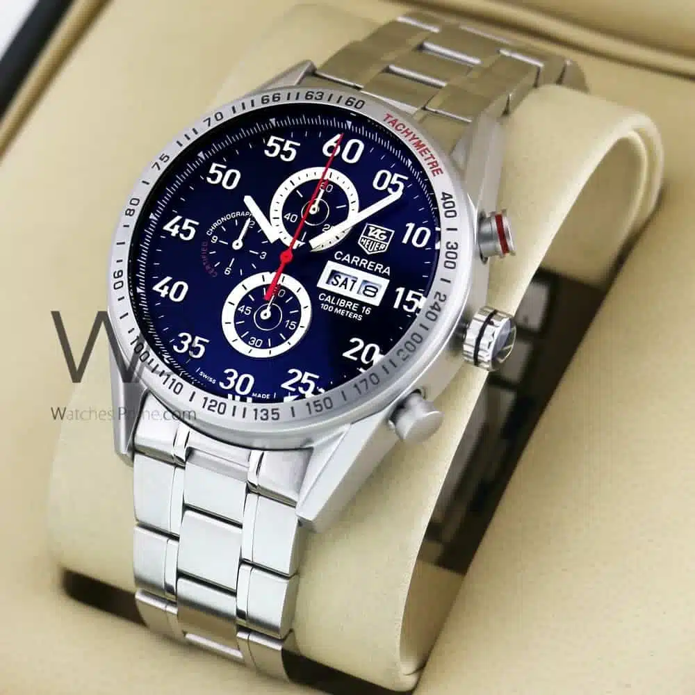 TAG Heuer Chronograph Men's Watch Blue Dial | Watches Prime