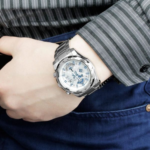 Casio Edifice Chronograph White Men's Watch | Watches Prime