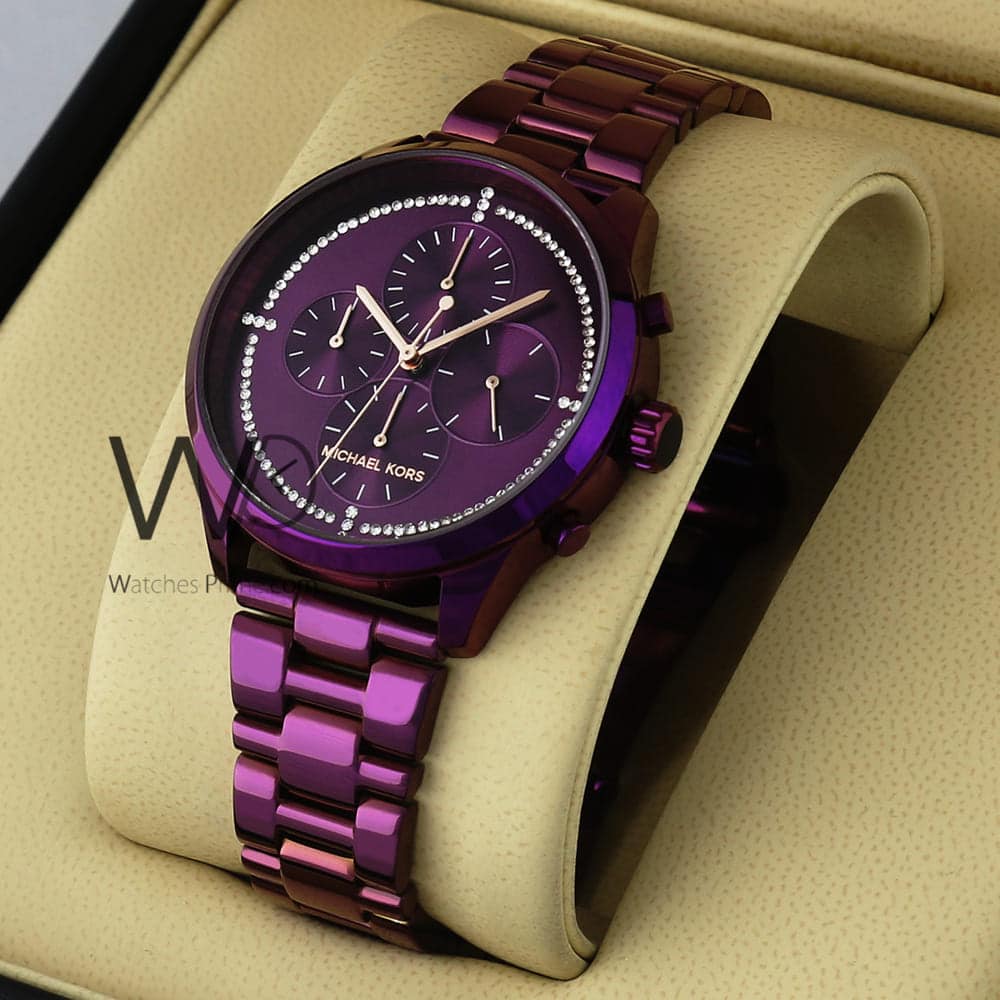 michael kors purple watches