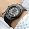 HUBLOT WATCH BLACK WITH RUBBER BLACK BELT | Watches Prime HUBLOT WATCH BLACK WITH RUBBER BLACK BELT | Watches Prime