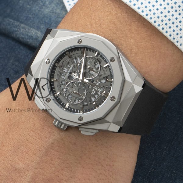 HUBLOT INTRODUCES CLASSIC FUSION AEROFUSION CHRONOGRAPH WATCH BLACK WITH RUBBER BLACK BELT