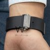 ساعه منHUBLOT بلون اسود وسير اسود من المطاط | واتشز برايم
