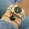 ROLEX WATCH BLACK WITH STAINLESS STEEL BELT | Watches Prime ROLEX WATCH BLACK WITH STAINLESS STEEL BELT | Watches Prime