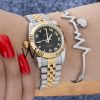 ROLEX WATCH BLACK WITH STAINLESS STEEL BELT | Watches Prime ROLEX WATCH BLACK WITH STAINLESS STEEL BELT | Watches Prime