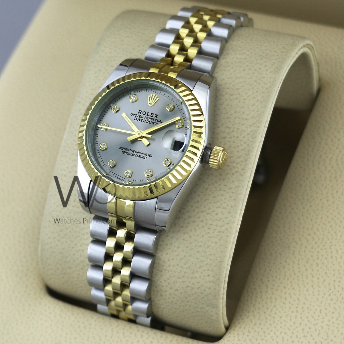 ROLEX DATEJUST WATCH GRAY WITH STAINLESS STEEL GOLDEN ...