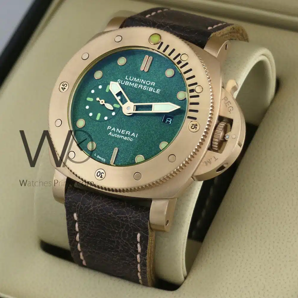 Panerai Luminor Officine Watch Green Dial | Watches Prime