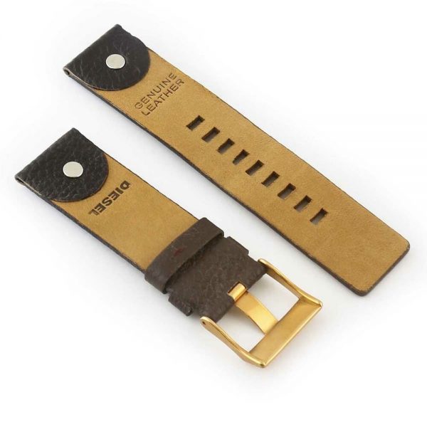 Diesel Leather Brown Watch Strap | Watches Prime