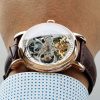 ساعة Patek Philippe سير بنى من الجلد الطبيعى | واتشز برايم