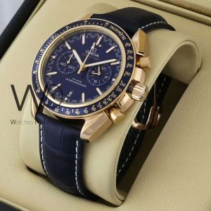 OMEGA 007 CHRONOGRAPH WATCH BLUE WITH LEATHER BLUE BELT