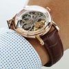 ساعة Patek Philippe سير بنى من الجلد الطبيعى | واتشز برايم