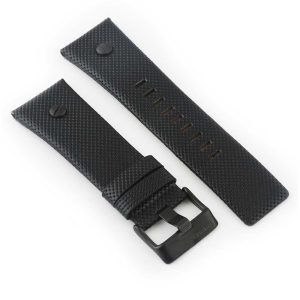 Diesel Black Leather Watch Strap | Watches Prime   