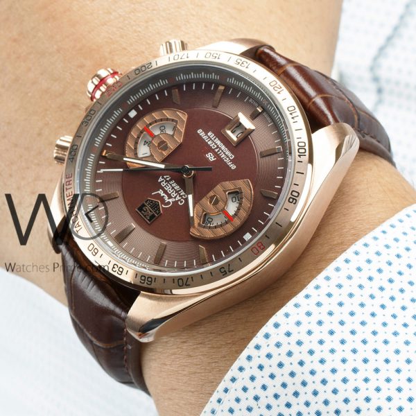 TAG Heuer Chronograph Men's Watch Brown Dial | Watches Prime