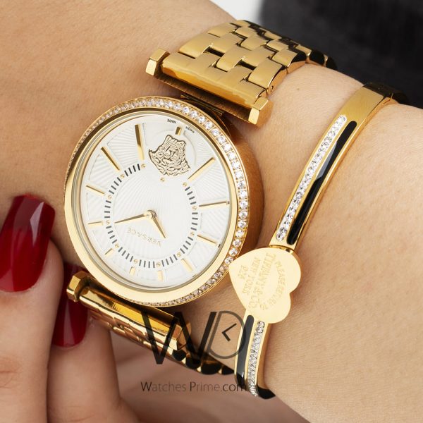 Versace Women's Watch gold Metal strap | Watches Prime