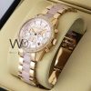 Michael Kors Chronograph Two-Tone Metal Strap Watch