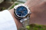 ساعه rolex بلون ازرق وسير فضى من المعدن | واتشز برايم