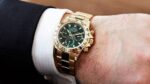 ساعه rolex بلون اخضر وسير دهبى من المعدن | واتشز برايم