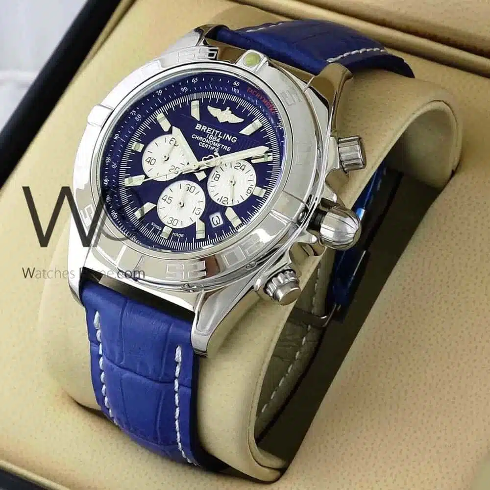 Breitling Chronograph Blue Watch for Men | Watches Prime