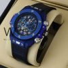 ساعة Hublot بلون ازرق وسير ازرق من المطاط | واتشز برايم