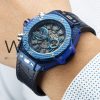 ساعة Hublot بلون ازرق وسير ازرق من المطاط | واتشز برايم