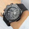 ساعه من Hublot بلون اسود وسير اسود من المطاط | واتشز برايم