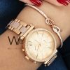 Michael Kors Chronograph Two tone Metal Belt | Watches Prime