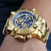 Invicta Chronograph gold strap Men's Watch | Watches Prime