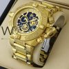 Invicta Men's Chronograph Watch with a Gold Strap for Elegant Appeal