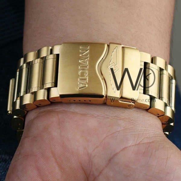 Invicta Men's Watch gold strap Chronograph | Watches Prime
