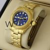 Rolex Oyster Perpetual Submariner Watch with a Striking Blue Dial
