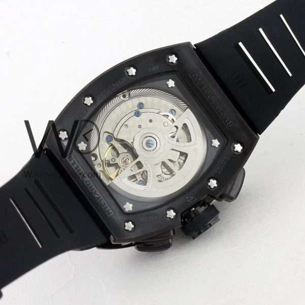 Richard Mille Black Rubber Strap Automatic | Watches Prime