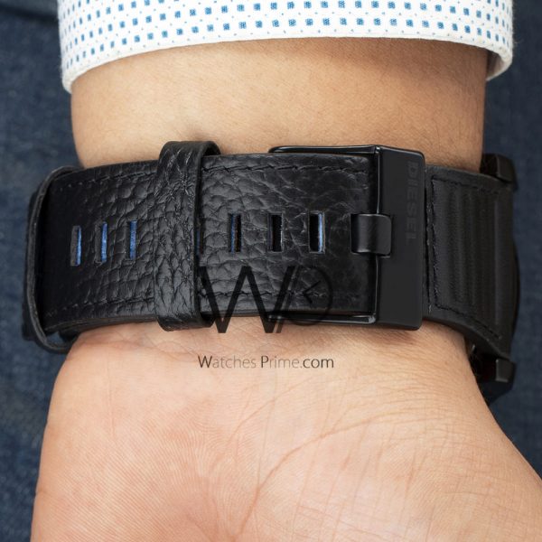 Diesel Men's Watch Black Leather Belt | Watches Prime
