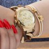 Michael Kors Chronograph Two tone Metal Belt | Watches Prime