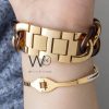 Michael Kors Chronograph Two tone Metal Belt | Watches Prime