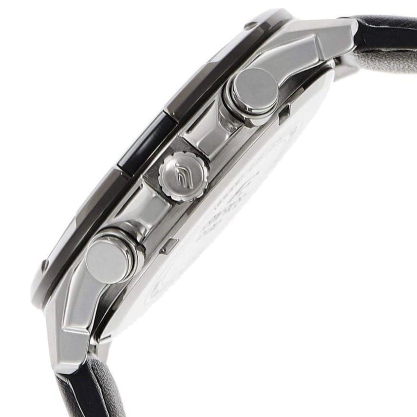edifice leather belt watches
