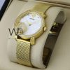 Versace white dial watch for lady