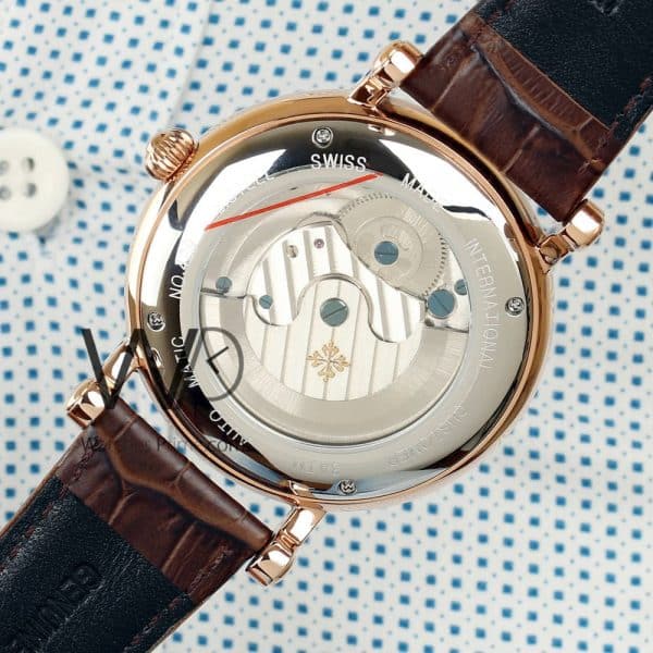 PATEK PHILIPPE WATCH WITH LEATHER BROWN BELT | Watches Prime