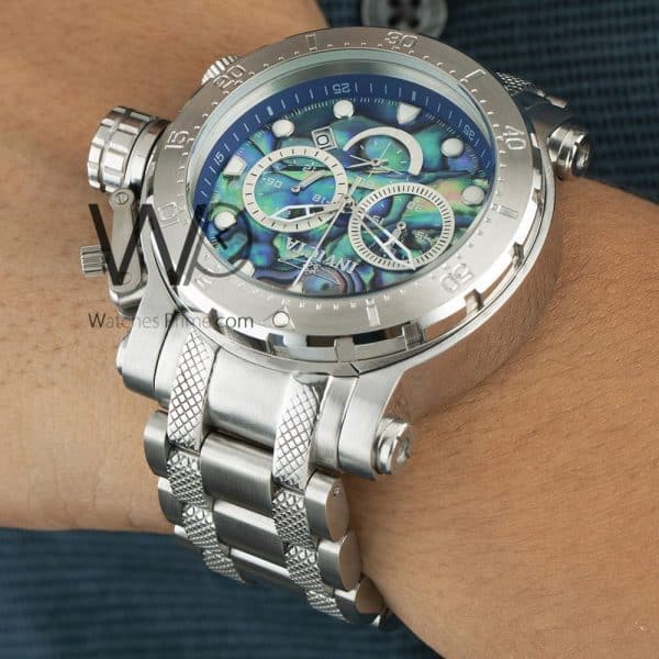 Invicta green Watch for Men silver strap | Watches Prime