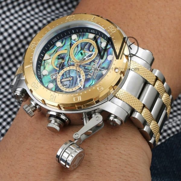 Invicta Chronograph Two tone Watch for Men | Watches Prime