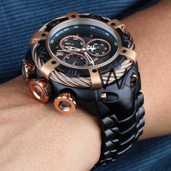 Invicta Men's Watch Chronograph black strap | Watches Prime